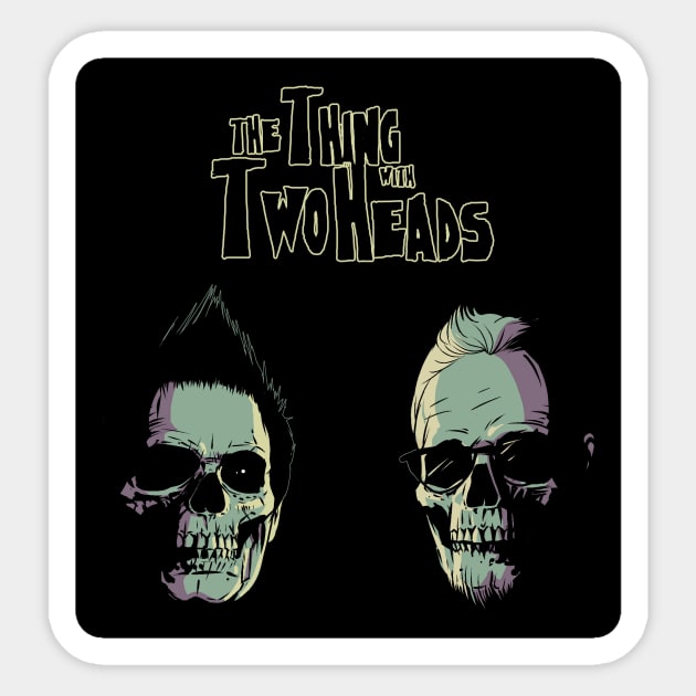 TTWTH Skulls Sticker by malfuncsean